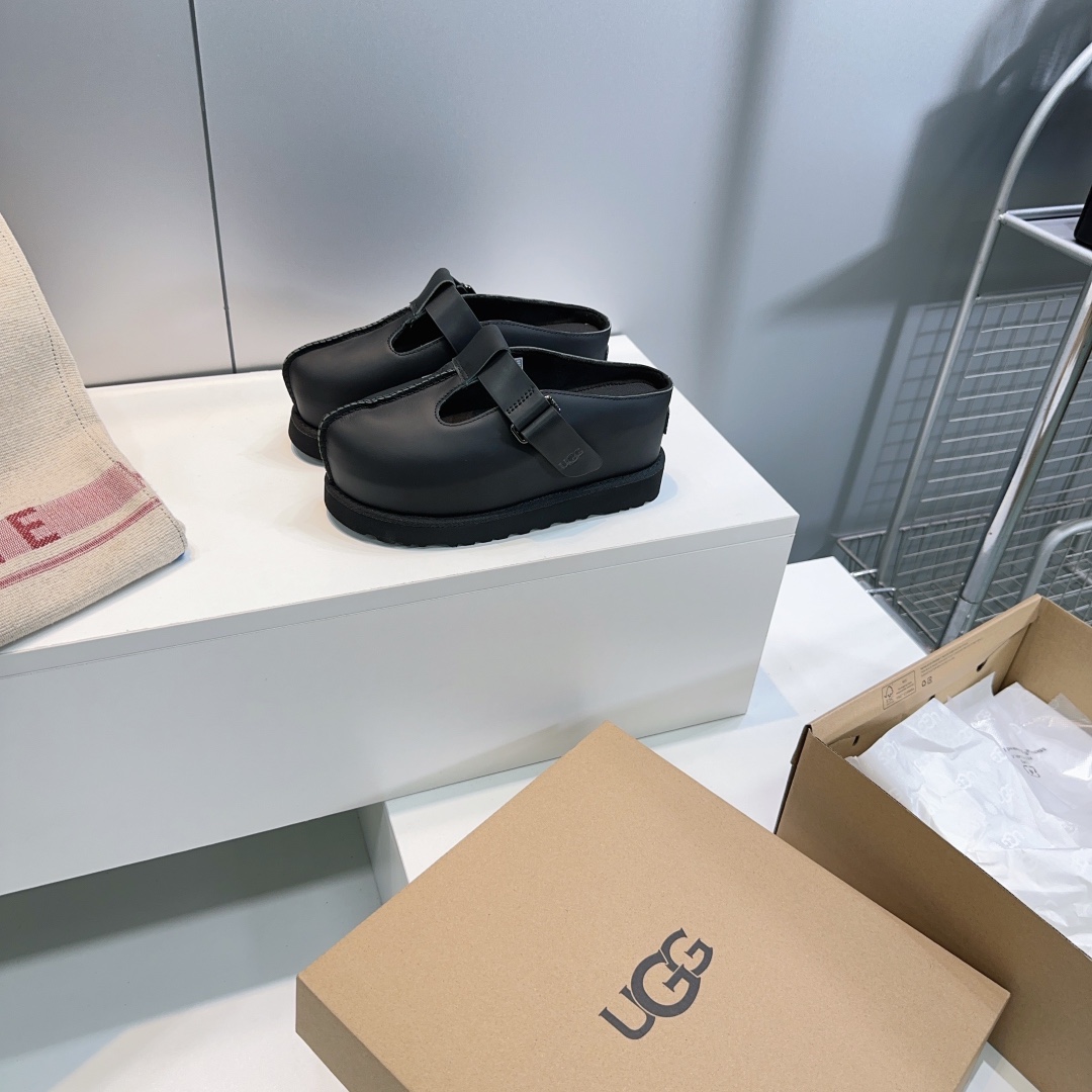 ¡Fábrica de alta calidad! ¡Nuevas pantuflas con punta Boken de suela gruesa y plataforma de primavera y verano 🔥UGG25 …