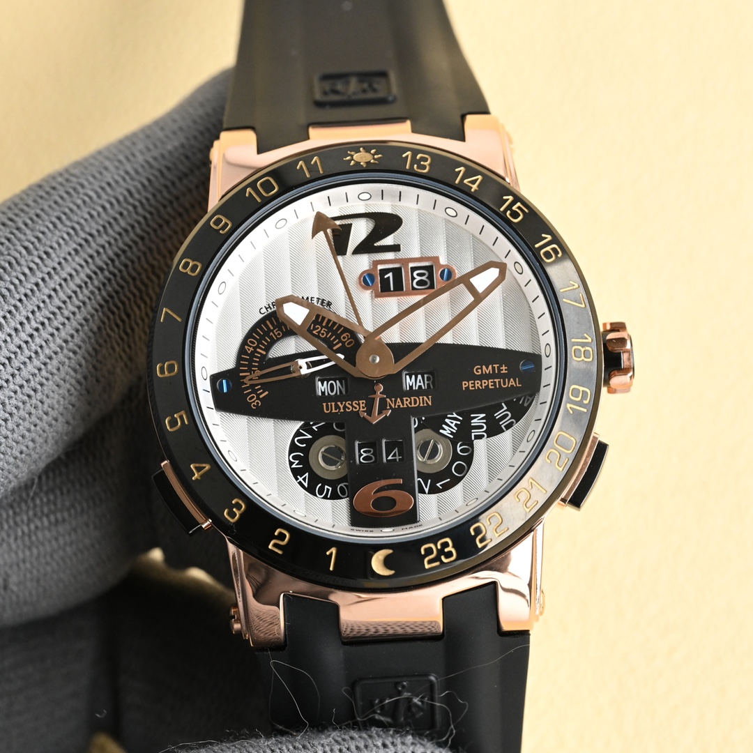 NO:337491,White Gold Athens-Ulysse Nardin peak selling Selected men's watches 44mm in diameter and 15mm in thickness Imported original Tianjin mechanical movement Reinforced crystal glass mirror 316L stainless steel case Natural rubber strap Original folding buckle Fashionable and convenient design Whether it is daily work or attending important occasions, you can better show your charm,19860909白 金 雅典-Ulysse Nardin巅峰热卖 精选男士腕表 直径44mm厚15mm 进口原装天津机械机芯 强化水晶玻璃镜面 316L不锈钢表壳 天然橡胶表带 原装折叠扣 时尚便捷的设计 无论是日常工作 还是出席重要场合 都能更能彰显你的魅力,,Watch