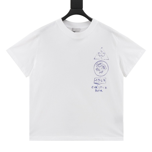 Dior and Hylton Nel Print T-Shirt Lightweight Cotton Jersey Crewneck Top 1 Dior and Hylton Nel Print T-Shirt Lightweight Cotton Jersey Crewneck Top