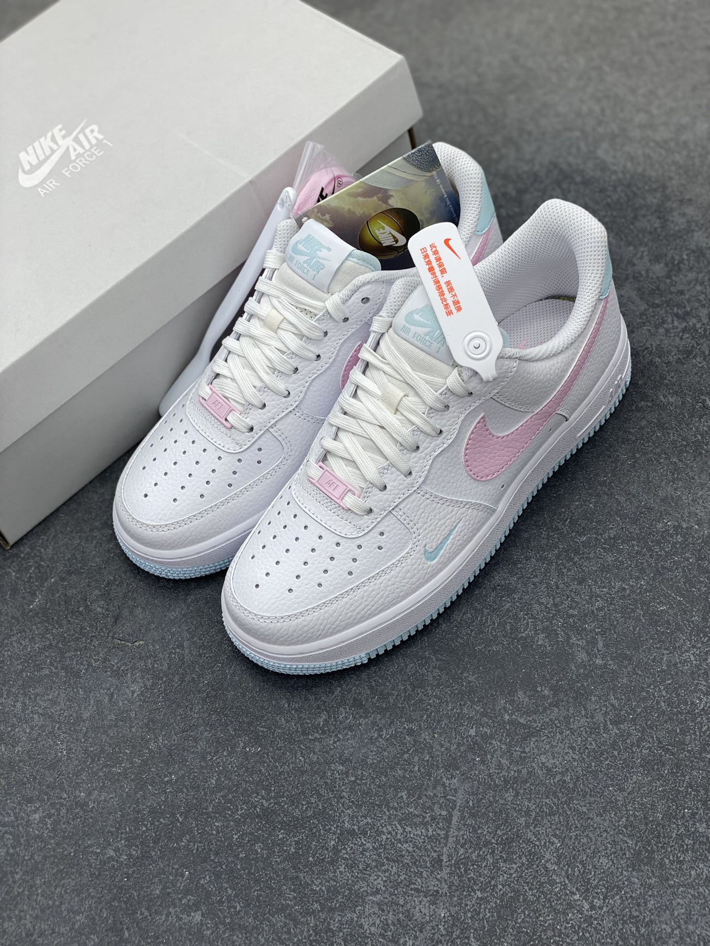 图片[8]-HY版本💯 Nike Air Force 1 07 low空军一号板鞋 白粉 原楦头原纸板 打造纯正空军版型#专注外贸渠道 全掌内置蜂窝气垫 #原盒配件 原厂中底钢印、拉帮完美 货号：IH0640-161 尺码：35.5 36 36.5 37.5 38 38.5 39 40 40.5 41 42 42.5 43 44 44.5 45-选品中心