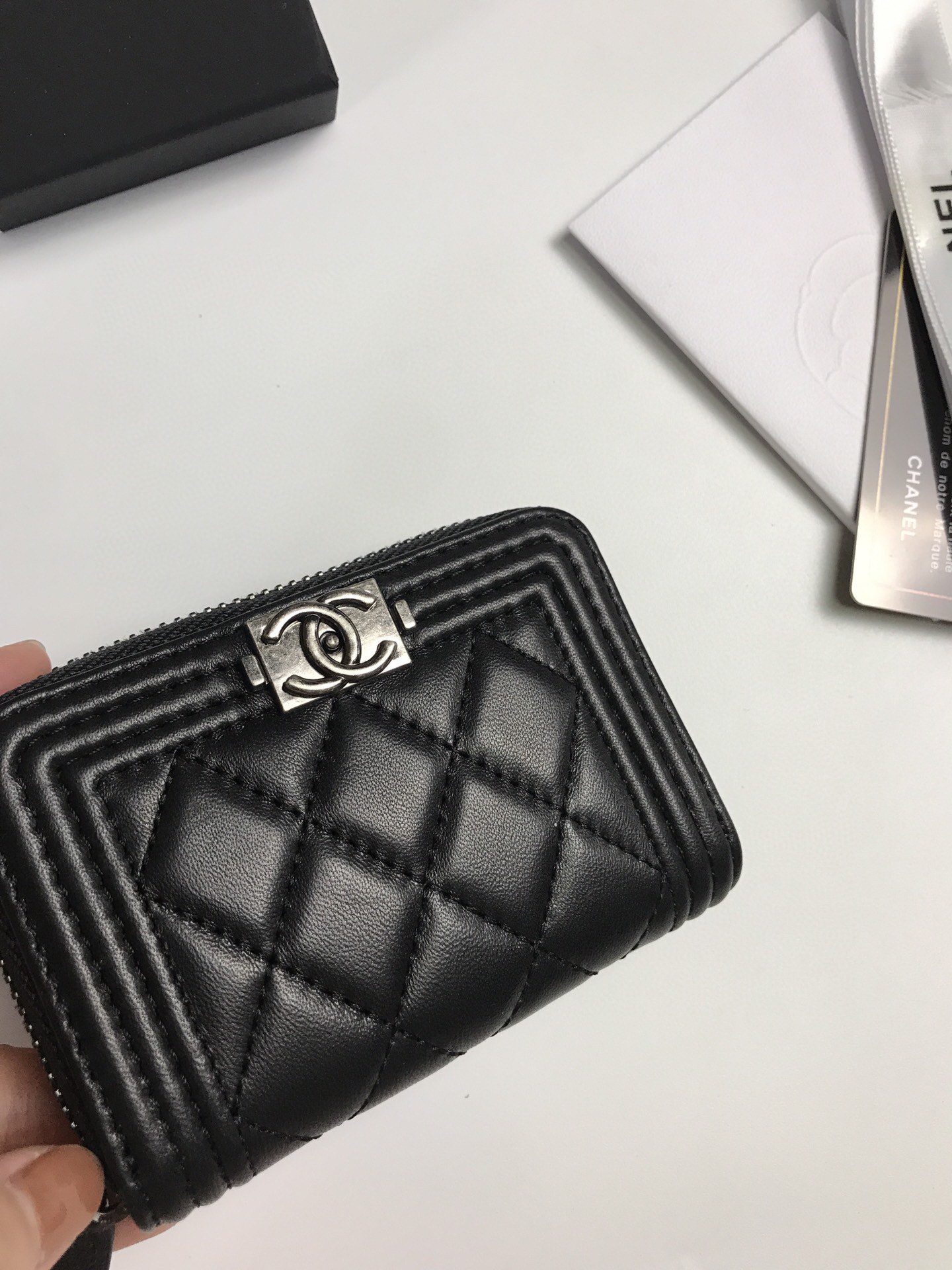Chanel香奈儿羊皮カードケース 内外全皮使用 高品質 81467