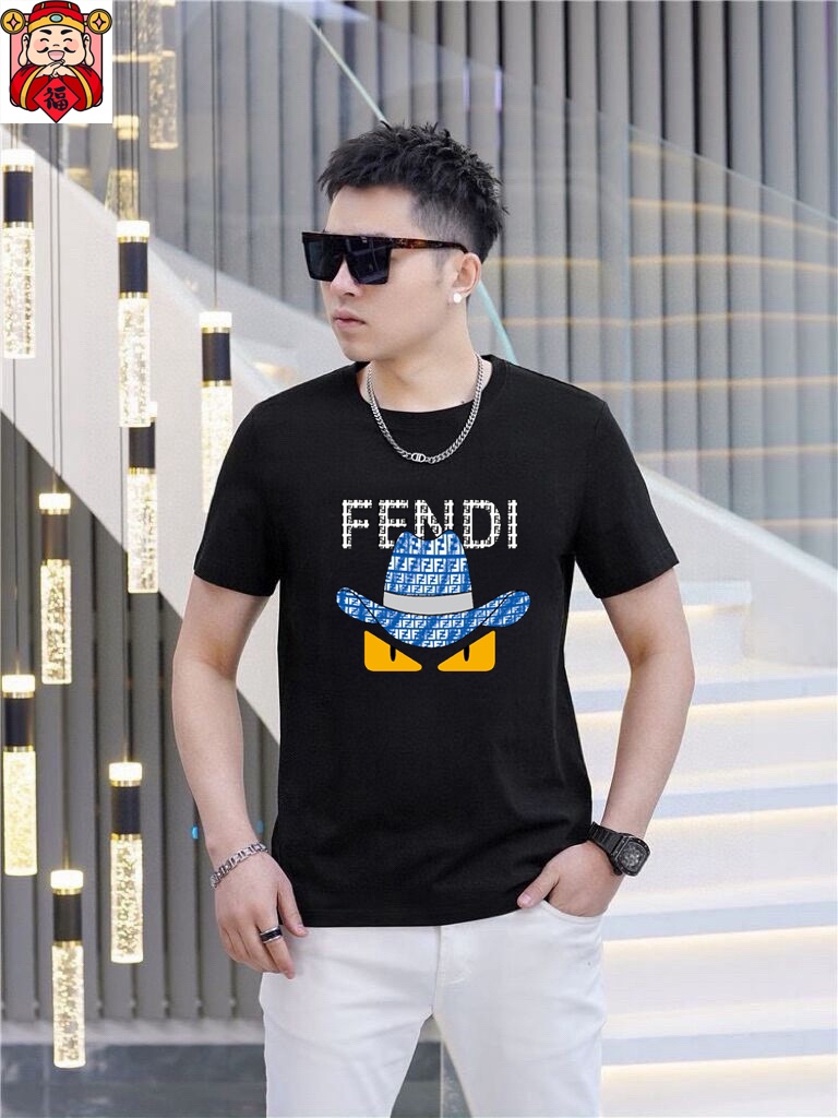 Fendi 品牌【FENDI 芬迪】(胖子福音) 男士休闲短袖T恤 2025春夏新品