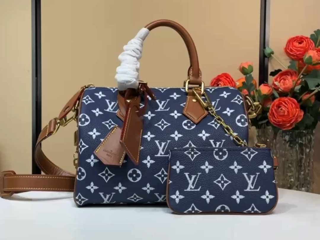 【SPEEDY P9 BANDOULIÈRE 手袋 】M11561 湖水蓝 m11562 紫色 m24443 棕...