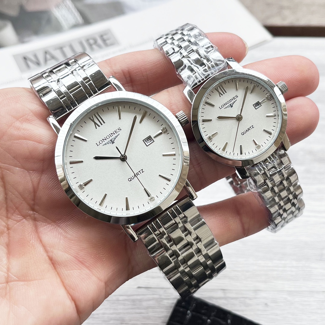 NO:337537,White shell, gold shell, steel belt 20 Longines Couple watch original imported quartz movement mineral glass mirror 316L stainless steel case diameter men 40mm women 30mm thick 8mm If today's sunlight stops its dazzling light, then your smile will illuminate my whole world, longines19860909白壳、金壳、钢带20  浪琴 情侣腕表原装进口石英机芯 矿物质玻璃镜面 316L精钢表壳直径男40mm女30mm 厚8mm如果今天的阳光停止了它耀眼的光芒.那么你的一个微笑,将照亮我的整个世界,,longines,Watch