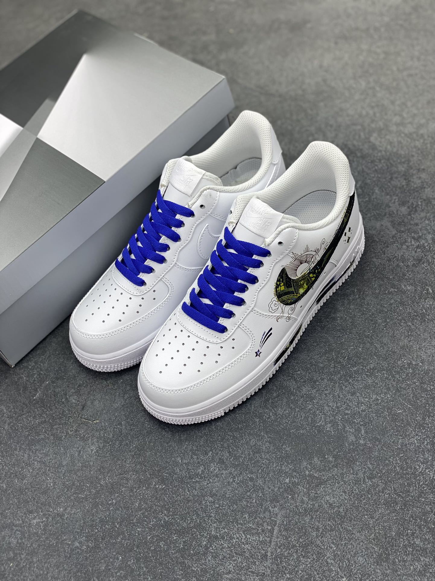 图片[8]-Nike Air Force 1 Low’07 星座系列 空军一号低帮休闲板鞋 定制皮料 定制鞋盒 配件齐全 原楦原纸板 纯正空军版型 内置全掌气垫 货号：ZH0316-069 尺码：36 36.5 37.5 38 38.5 39 40 40.5 41 42 42.5 43 44 44.5 45-选品中心