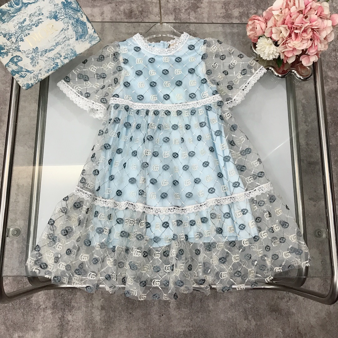 NO:211482,[Spot shipment] GUCC* Limited series ~ Girls' dresses exquisite embroidered double GG crafts palace lolita style chiffon satin inner layer soft and comfortable skin-friendly and not tied. The upper body effect is excellent. The princess's must-have artifact~ size size 90---120-130-140-150 [CM] Counter packaging 70, clothes, gucci, skirts, silk fabric,19860909【现货发】  GUCC* 限定系列～女童连衣裙 精致刺绣双GG工艺宫廷洛丽塔风格雪纺绸缎内搭 柔顺舒适 亲肤不扎 上身效果极好 公主的必备神器～  size尺码90---120-130-140-150【CM】 专柜包装70,衣服,gucci,skirts,silk fabric,,Children's
