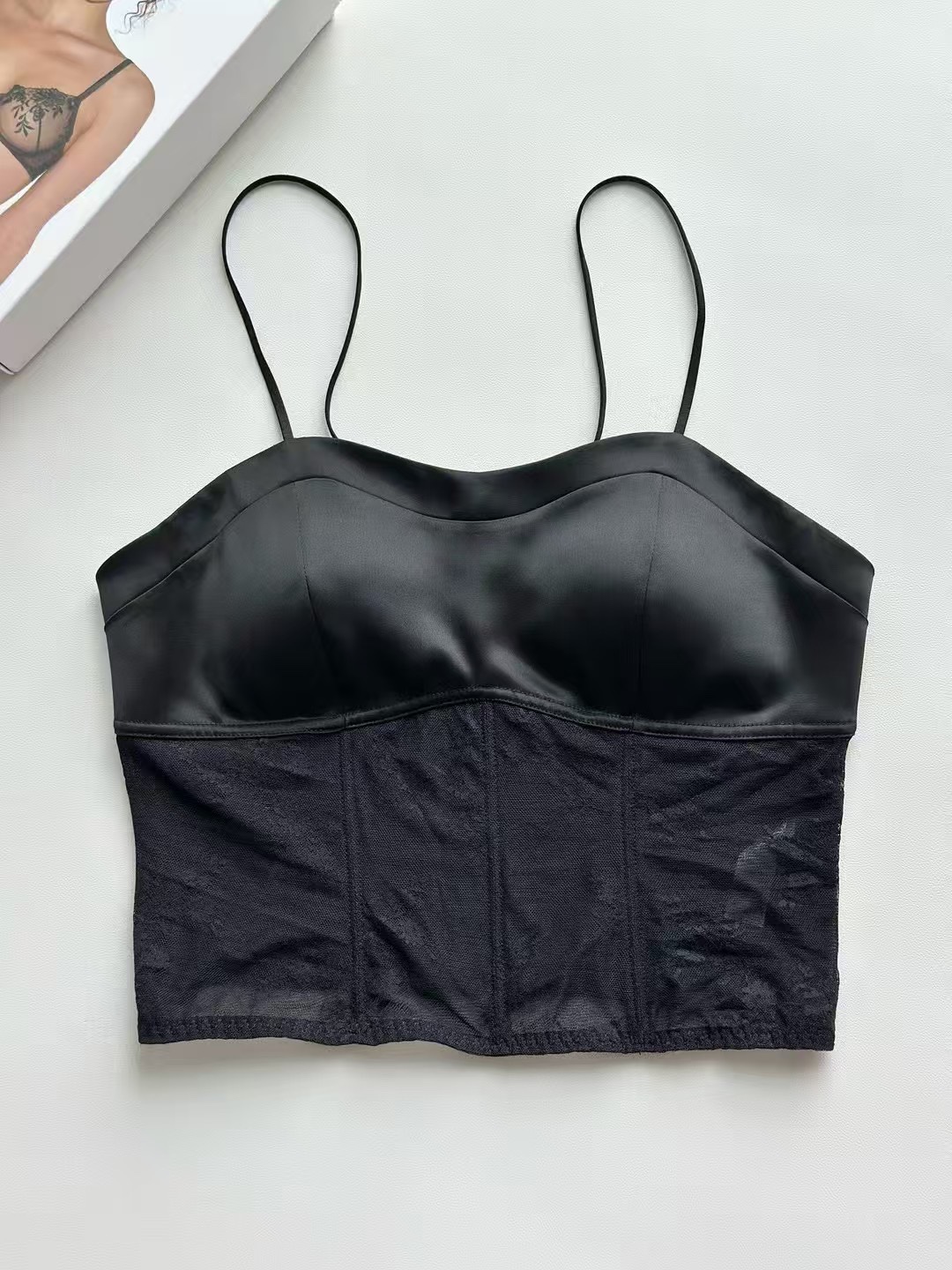 LA PERLA Lace Bustier Corset Top, Sexy Lingerie for Women, Black 3 i1745124088 1292 1