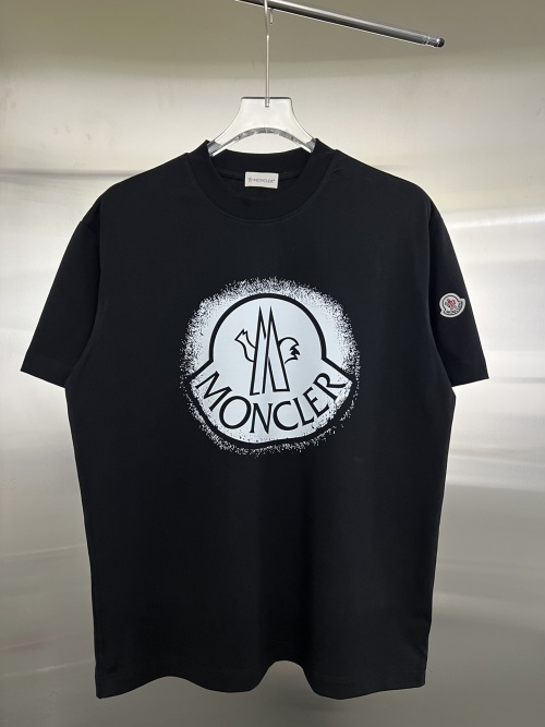 Moncler Men's Logo Print Cotton Jersey T-Shirt Short Sleeve Casual Top 1 Moncler Men's Logo Print Cotton Jersey T-Shirt Short Sleeve Casual Top