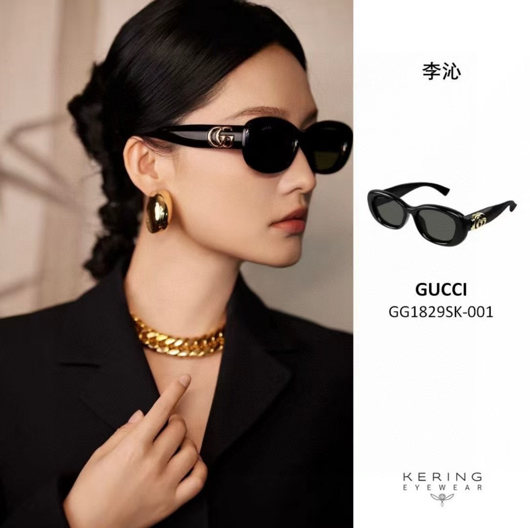 ‼️ 模特图 GUCC*🐝🐝🐝MODEL：GG1829S 🐝🐝🐝SIZE：53口19-145🐝🐝