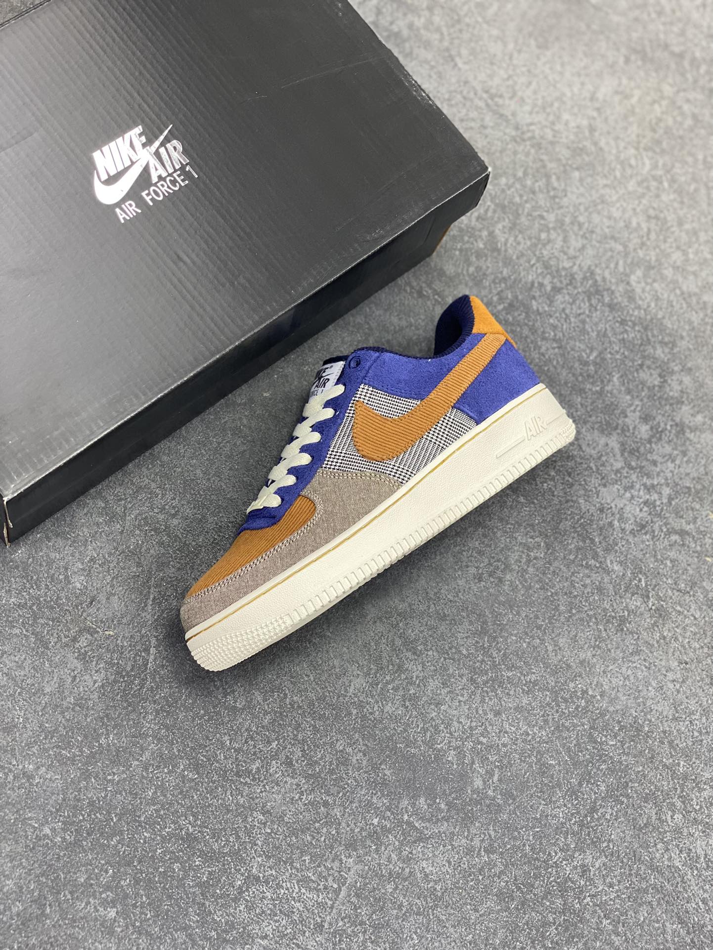 图片[7]-福利特价 Nike Air Force 1 \’07 Low 空军一号 灯芯绒 低帮休闲板鞋 原楦头原纸板 清洁度完美 全掌内置蜂窝气垫 中底钢印、拉帮完美 货号：FQ8744-410 尺码：36 36.5 37.5 38 38.5 39 40 40.5 41 42 42.5 43 44 44.5 45-选品中心