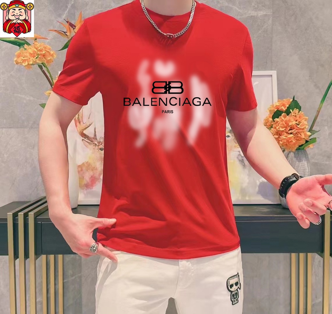 Balenciaga 品牌【BALENCIAGA 巴黎世家】(胖子福音) 男士休闲短袖T恤