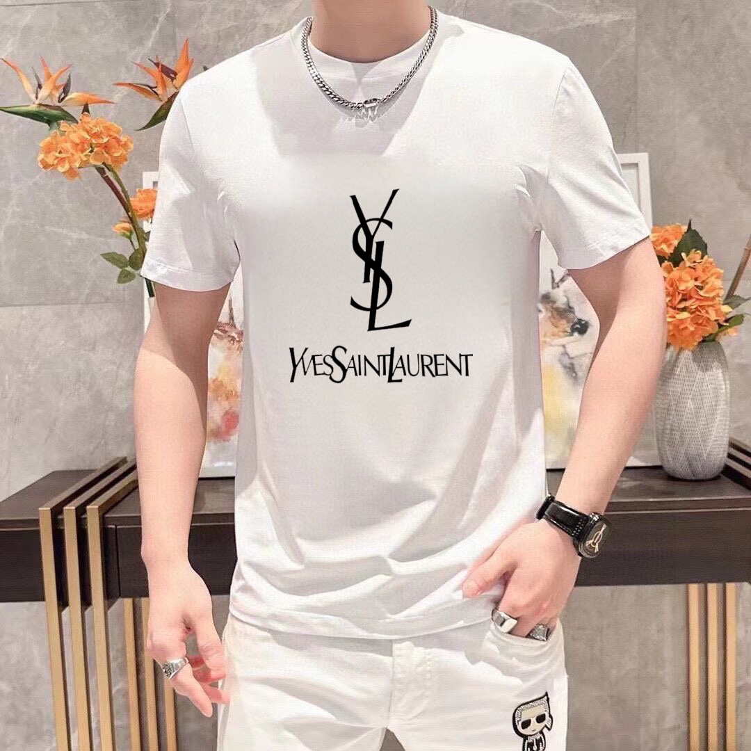 Saint Laurent 品牌【YSL圣罗兰】(胖子福音) 男士休闲短袖T恤 2025春夏新品