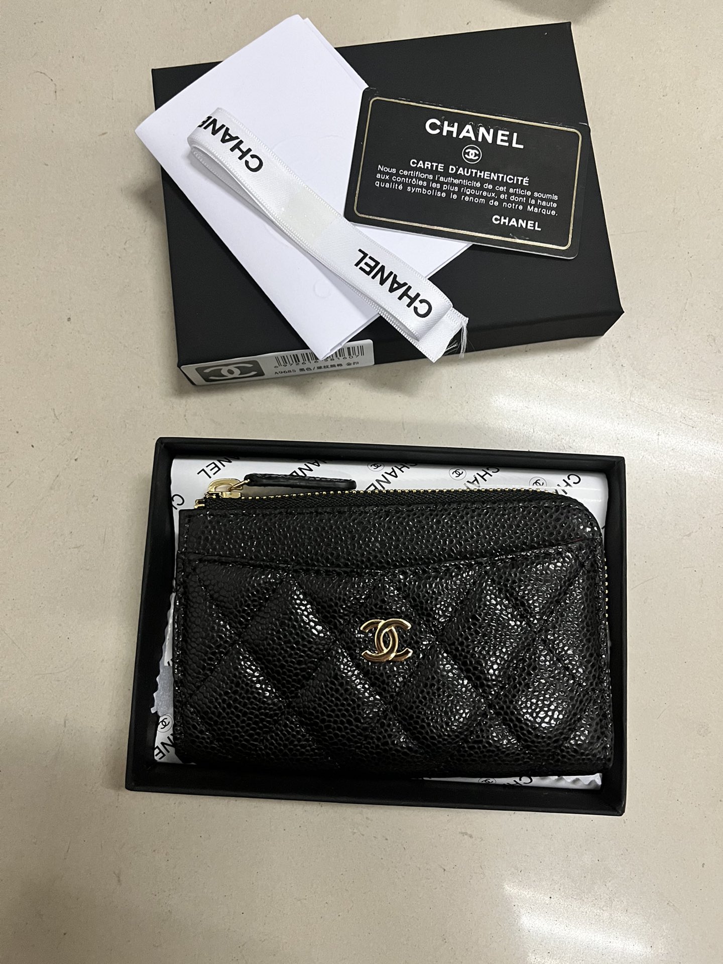 Chanel香奈儿 魚子酱牛皮財布 高品質専柜款