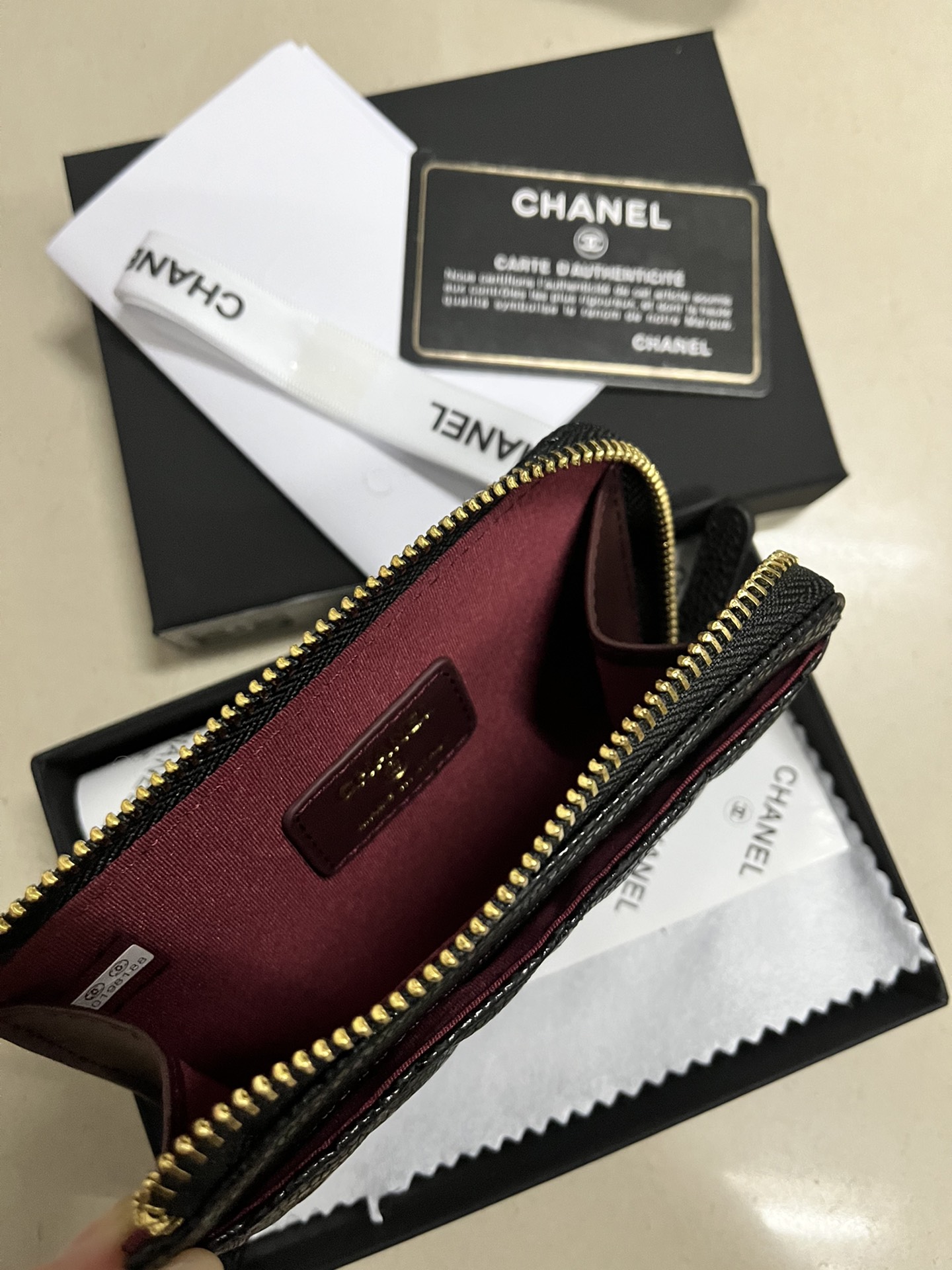 Chanel香奈儿 魚子酱牛皮財布 高品質専柜款