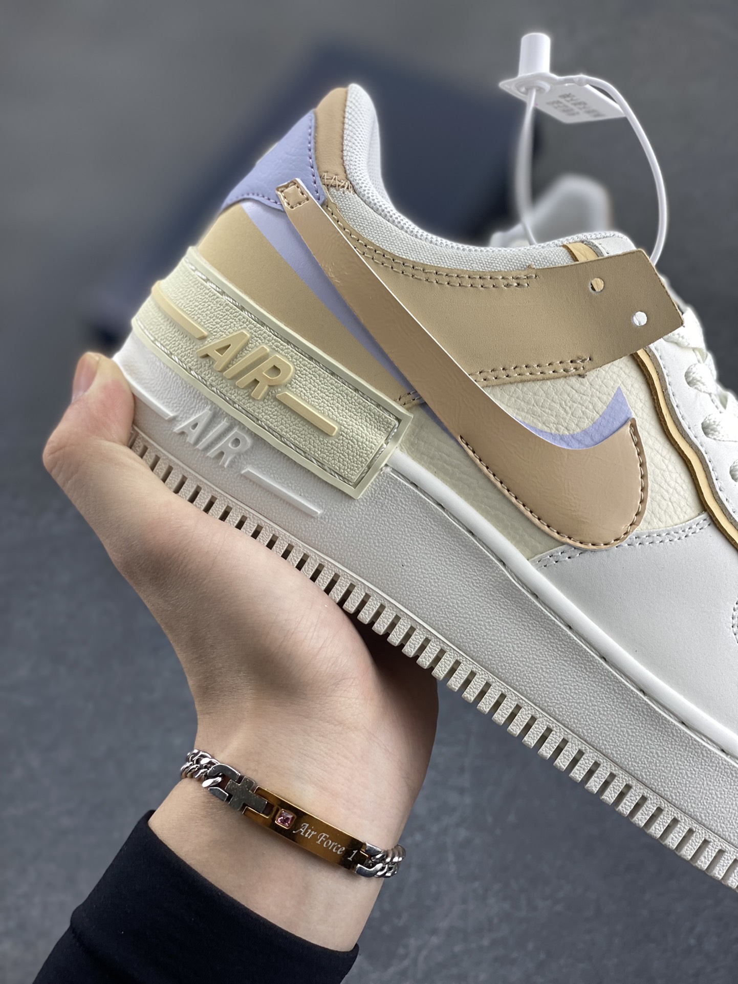 图片[6]-NK Air Force 1 Shadow 轻量增高低帮百搭板鞋\”拼接马卡龙\” 全新少女系解构主义设计双层轻量EVA发泡中底+防滑RB橡胶外圈底鞋底 原楦头原纸板 打造纯正空军版型 专注外贸渠道 全掌内置蜂窝气垫 原盒配件 原厂中底钢印、拉帮完美 货号：DZ1847-114 尺码：36 36.5 37.5 38 38.5 39 40 40.5 41 42-选品中心