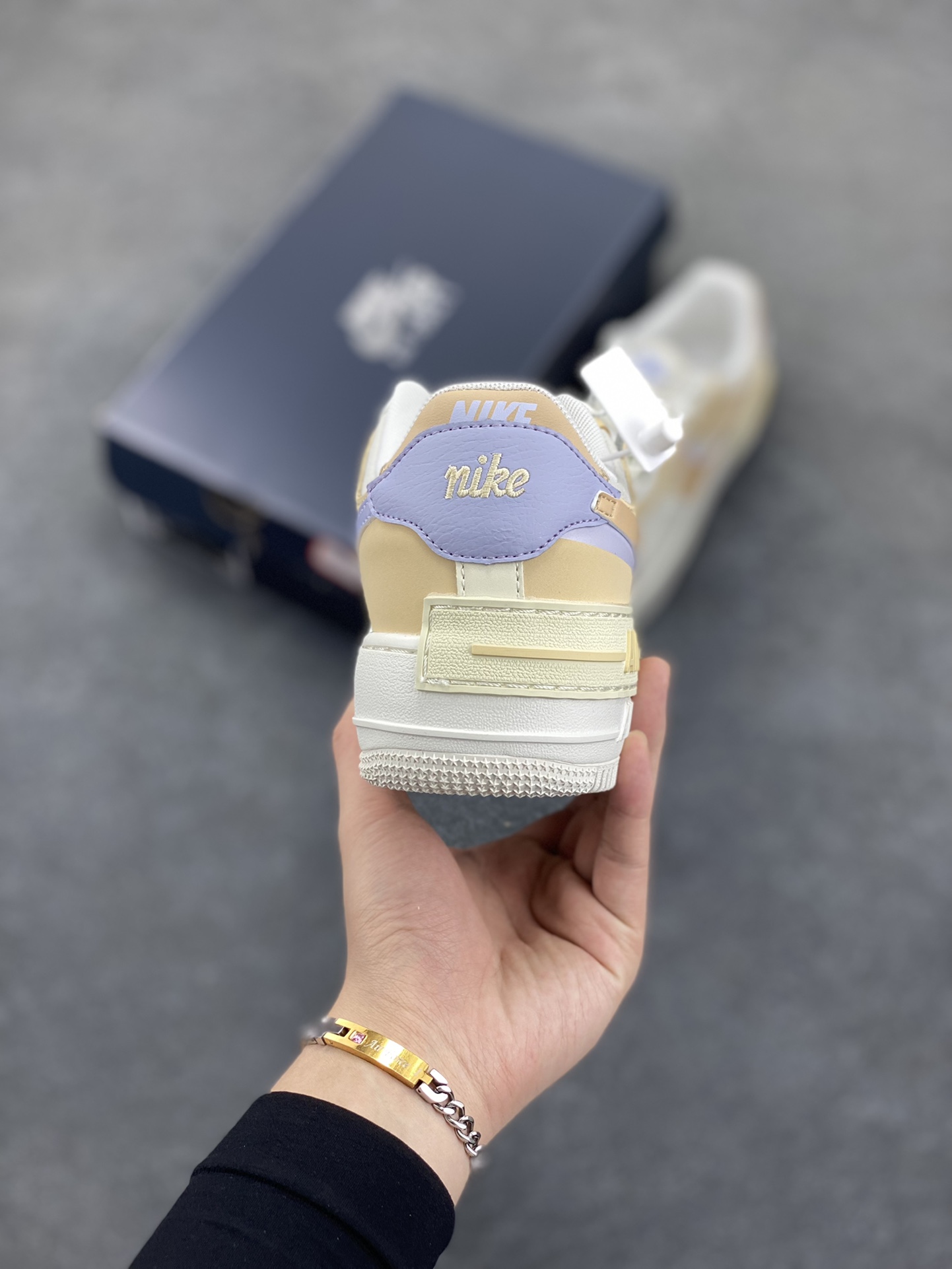 图片[4]-NK Air Force 1 Shadow 轻量增高低帮百搭板鞋\”拼接马卡龙\” 全新少女系解构主义设计双层轻量EVA发泡中底+防滑RB橡胶外圈底鞋底 原楦头原纸板 打造纯正空军版型 专注外贸渠道 全掌内置蜂窝气垫 原盒配件 原厂中底钢印、拉帮完美 货号：DZ1847-114 尺码：36 36.5 37.5 38 38.5 39 40 40.5 41 42-选品中心