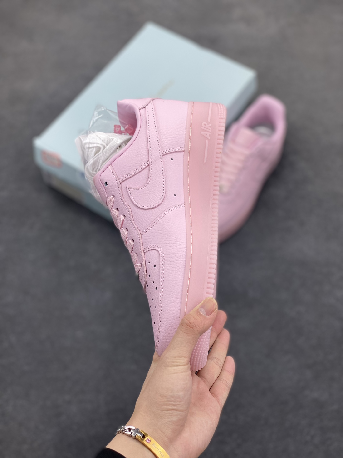 Nike Air Force 1 '07 Low Pink Crystal Leather Sneakers - Size 36-45 4 i1745417540 1431 2