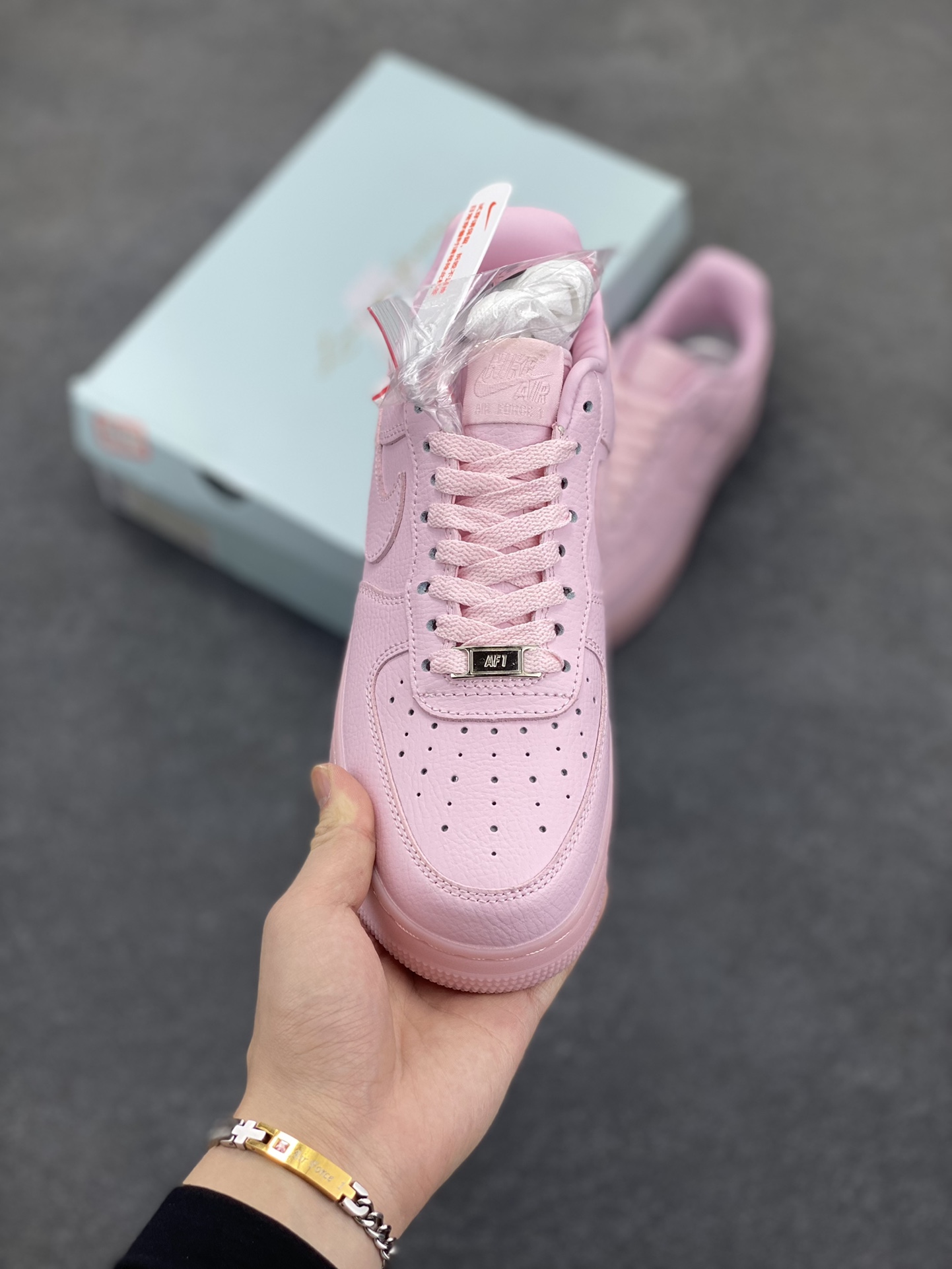 Nike Air Force 1 '07 Low Pink Crystal Leather Sneakers - Size 36-45 3 i1745417540 7363 1