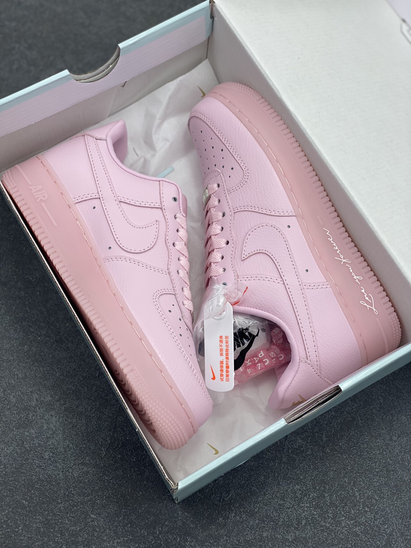 Nike Air Force 1 '07 Low Pink Crystal Leather Sneakers - Size 36-45 10 i1745417540 8205 8