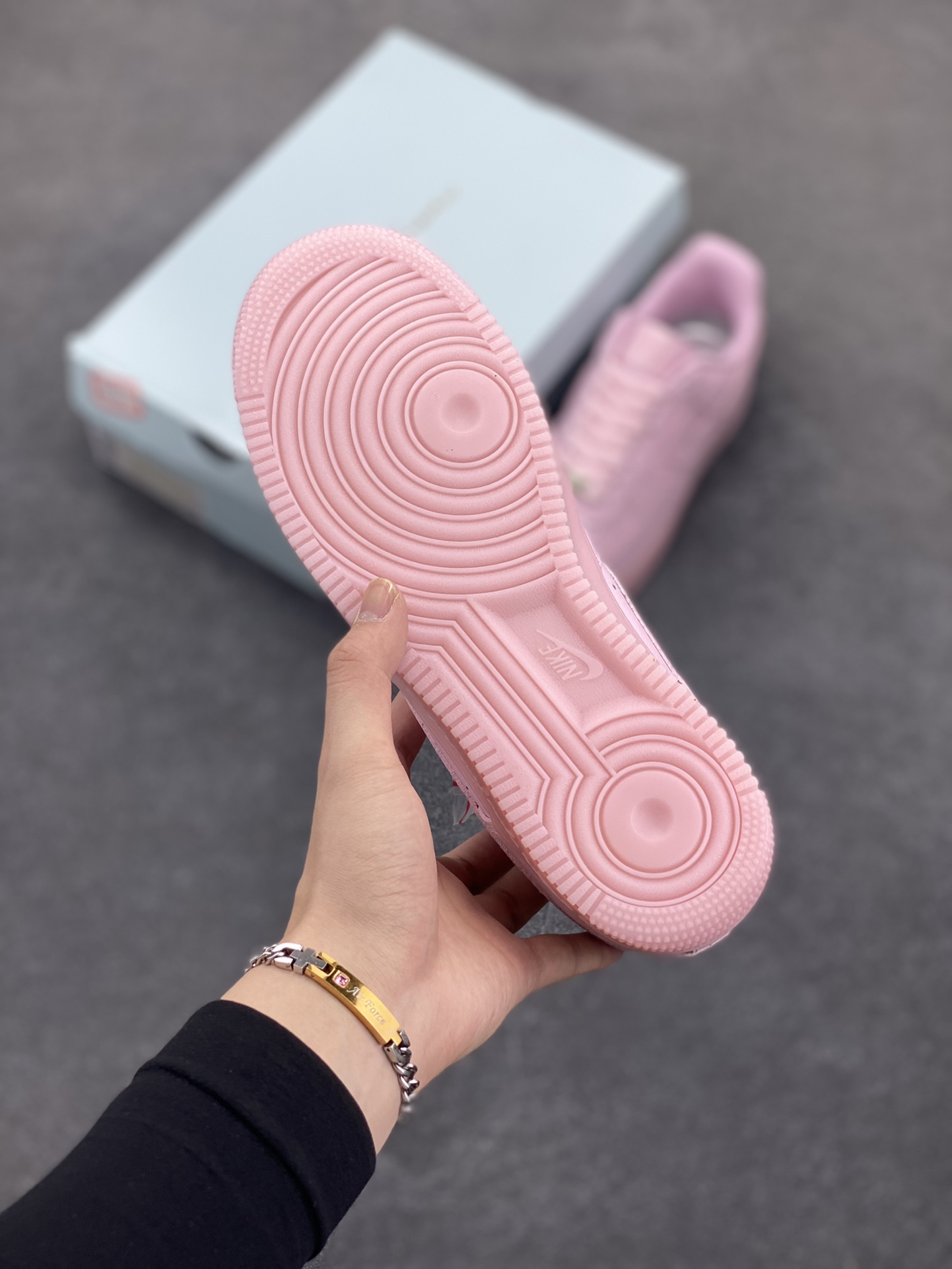 Nike Air Force 1 '07 Low Pink Crystal Leather Sneakers - Size 36-45 6 i1745417540 9568 4