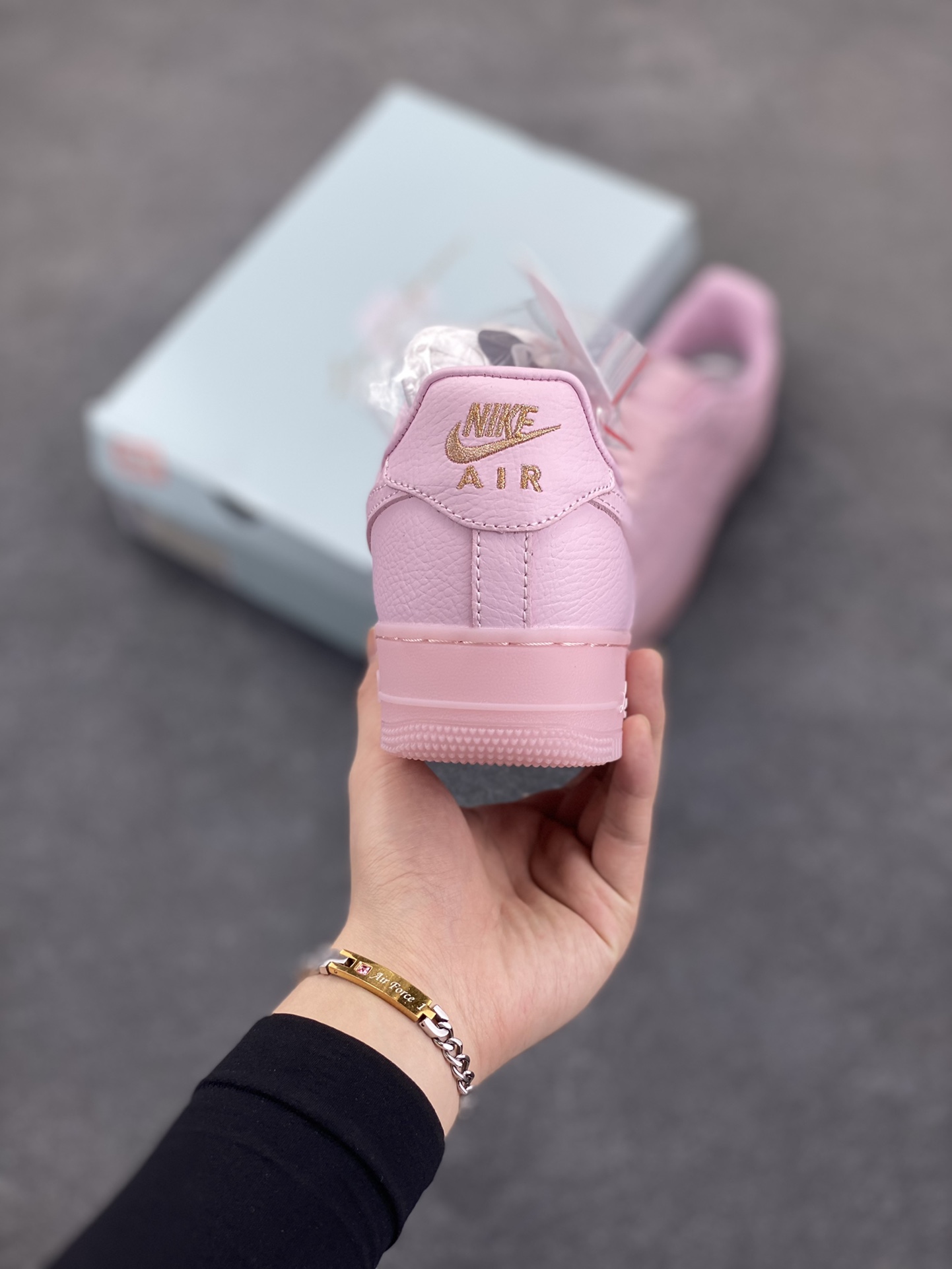 Nike Air Force 1 '07 Low Pink Crystal Leather Sneakers - Size 36-45 5 i1745417540 9712 3