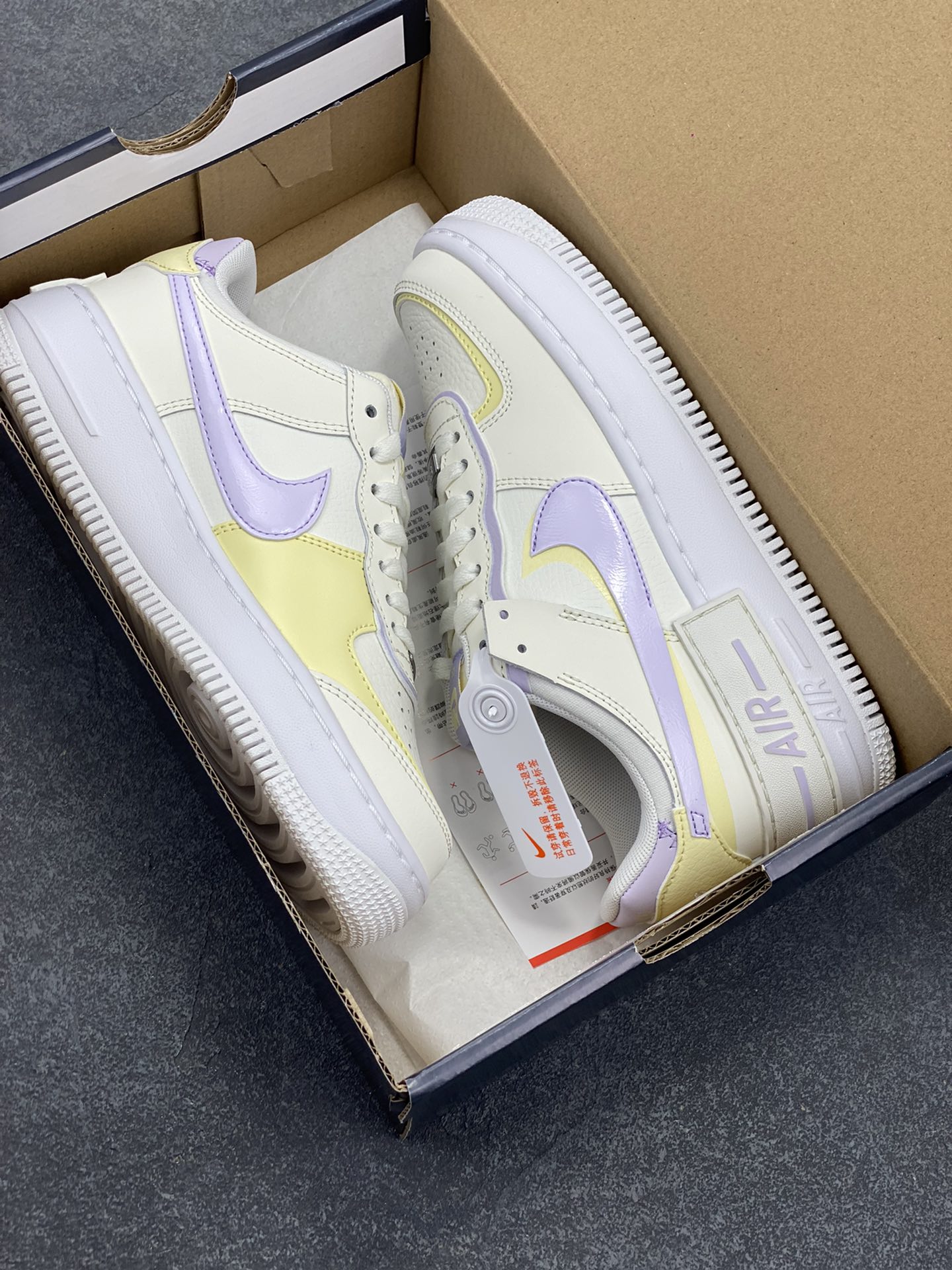 图片[9]-NK Air Force 1 Shadow 轻量增高低帮百搭板鞋\”拼接马卡龙\” 全新少女系解构主义设计双层轻量EVA发泡中底+防滑RB橡胶外圈底鞋底 原楦头原纸板 打造纯正空军版型 专注外贸渠道 全掌内置蜂窝气垫 原盒配件 原厂中底钢印、拉帮完美 货号：DZ1847-113 尺码：35.5 36 36.5 37.5 38 38.5 39 40-选品中心