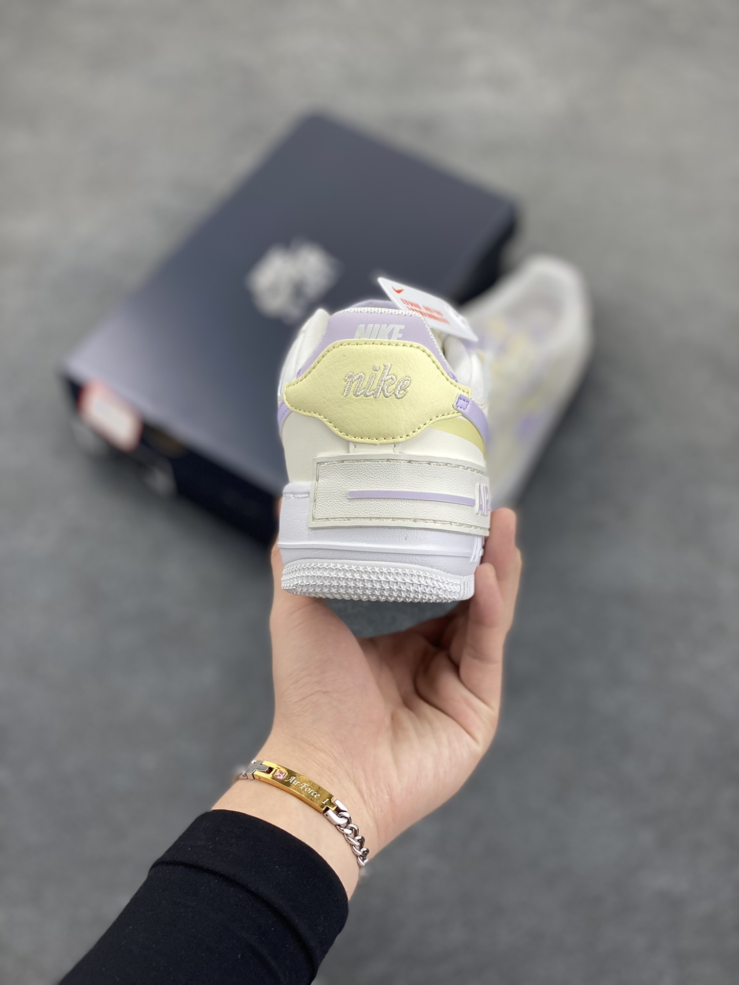 图片[4]-NK Air Force 1 Shadow 轻量增高低帮百搭板鞋\”拼接马卡龙\” 全新少女系解构主义设计双层轻量EVA发泡中底+防滑RB橡胶外圈底鞋底 原楦头原纸板 打造纯正空军版型 专注外贸渠道 全掌内置蜂窝气垫 原盒配件 原厂中底钢印、拉帮完美 货号：DZ1847-113 尺码：35.5 36 36.5 37.5 38 38.5 39 40-选品中心