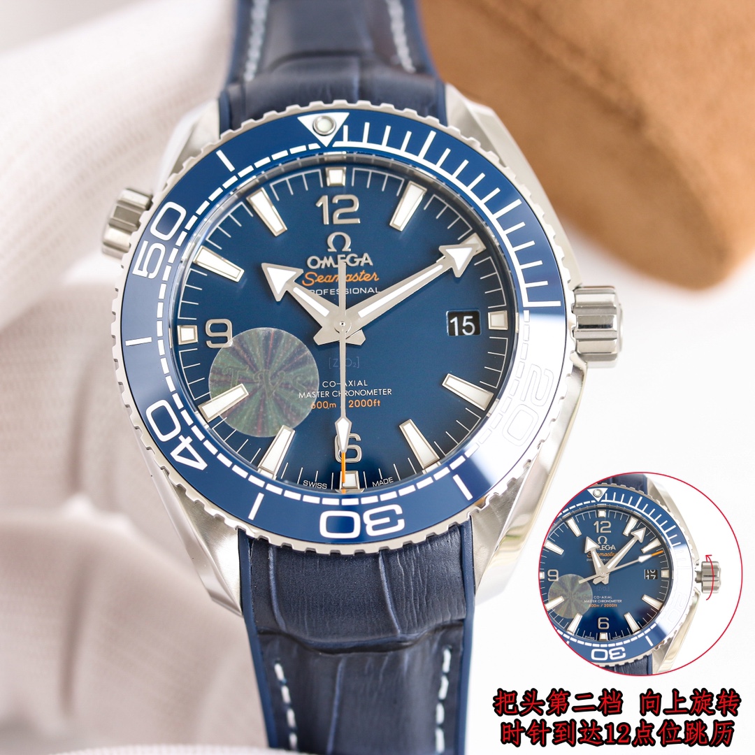 [OMEGA Watches]316 stainless steel case The bezel can rotate in one direction