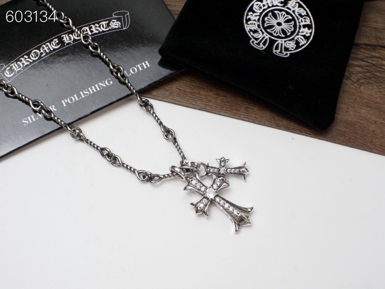 Chrome Hearts Chrome Hearts克罗心双十字项链