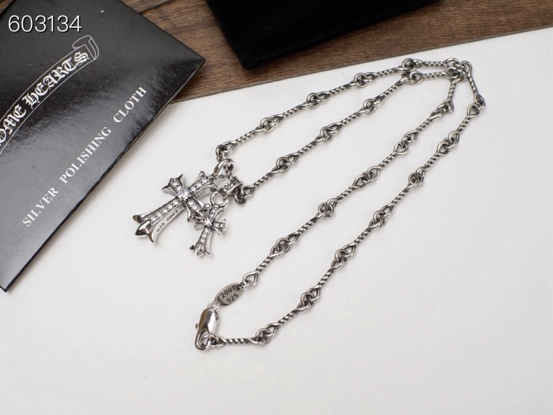 Chrome Hearts Chrome Hearts克罗心双十字项链