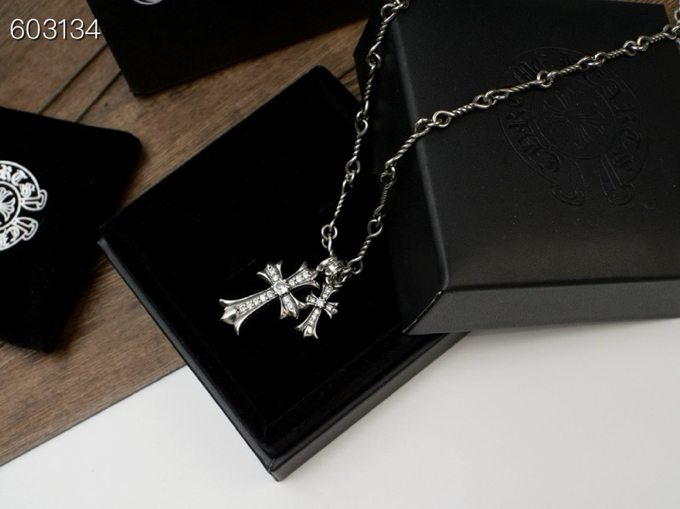 Chrome Hearts Chrome Hearts克罗心双十字项链