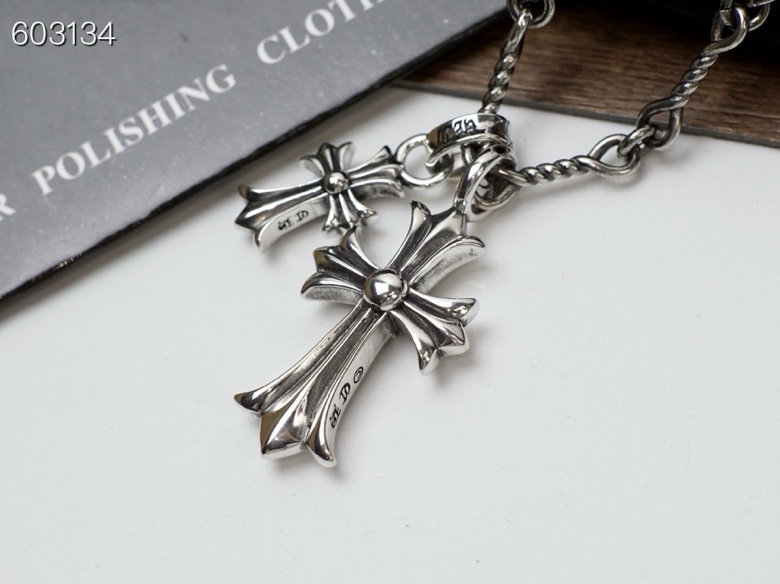 Chrome Hearts Chrome Hearts克罗心双十字项链