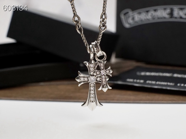 Chrome Hearts Chrome Hearts克罗心双十字项链