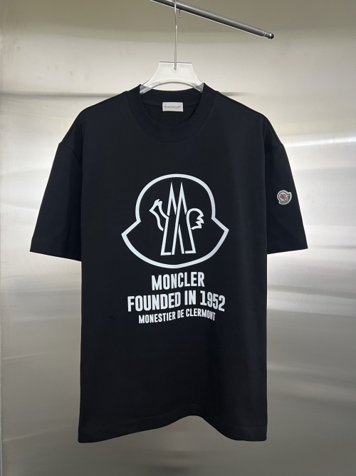 Moncler Men's Cotton Short Sleeve T-Shirt with Logo Print - Casual & Stylish 1 Moncler Men's Cotton Short Sleeve T-Shirt with Logo Print - Casual & Stylish