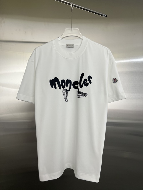 Moncler Men's Printed Cotton T-Shirt, Short Sleeve Tee 1 Moncler Men's Printed Cotton T-Shirt, Short Sleeve Tee