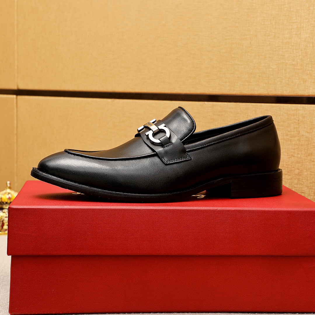 Salvatore Ferragamo Men's Leather Loafer Dress Shoes - Classic Style 6 i1745460640 5454 4