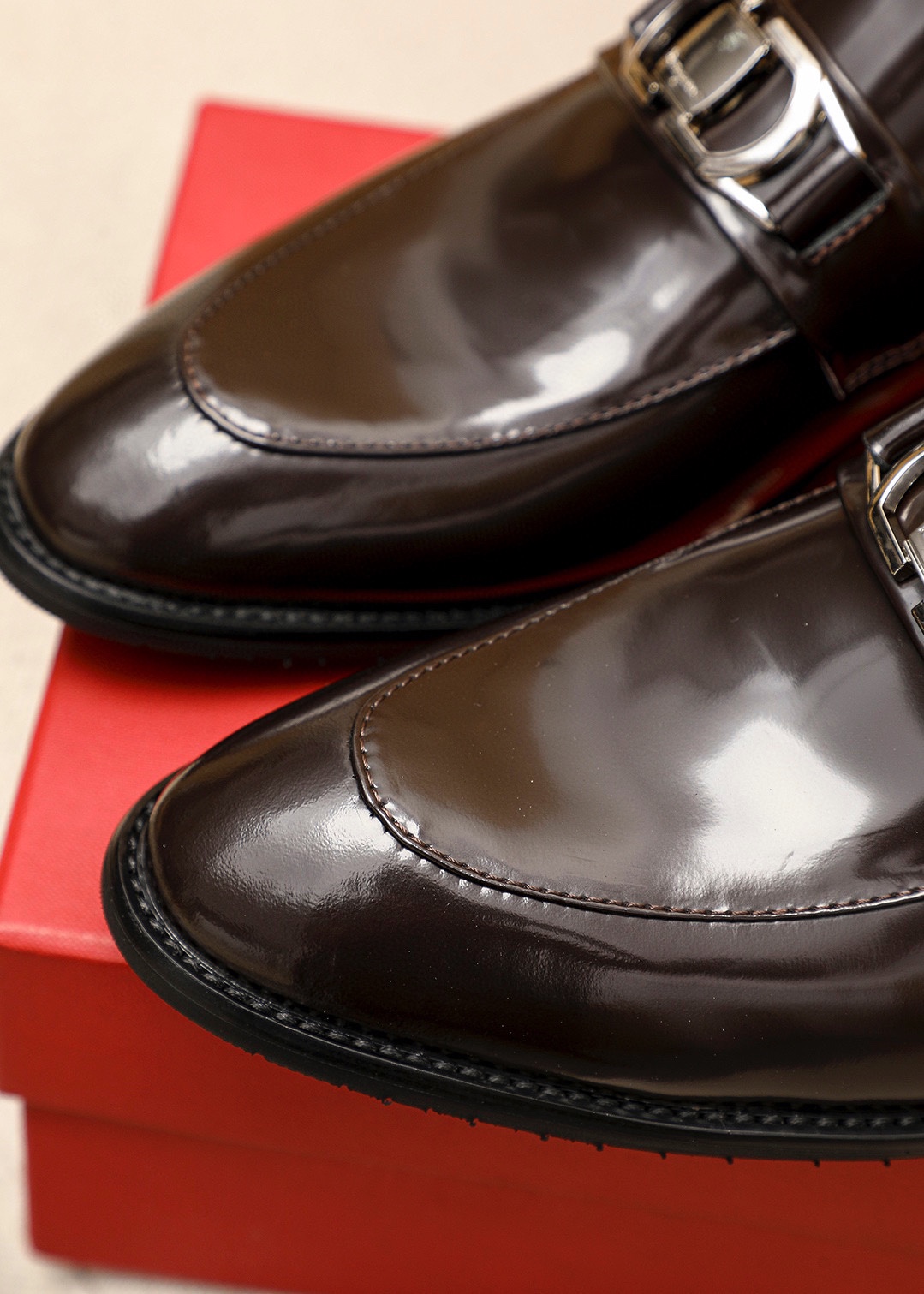 Ferragamo Men's Leather Penny Loafers Business Dress Shoes Size 39-44 8 i1745460835 139 6