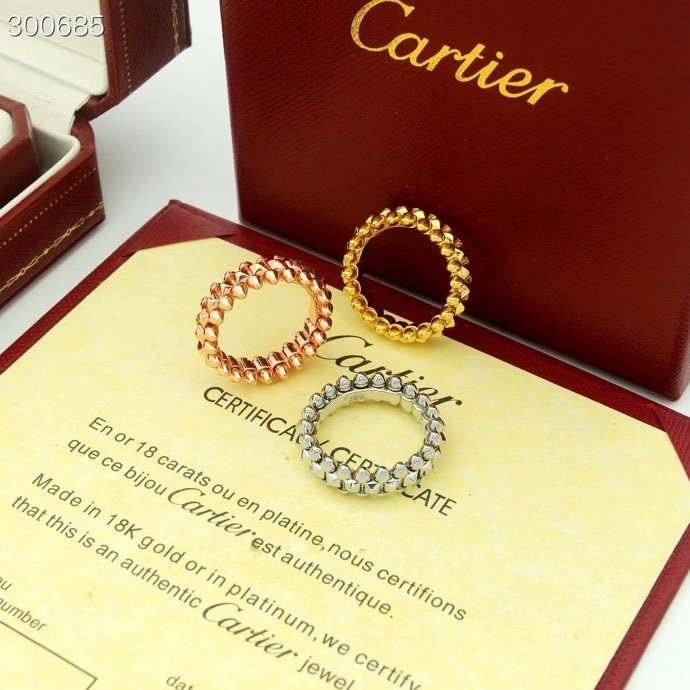 Cartier 精工版本 Clash de Cartier戒指 卡地亚新版 最新款 永恒 近年来很火 高端亚金材质
