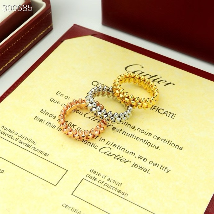 Cartier 精工版本 Clash de Cartier戒指 卡地亚新版 最新款 永恒 近年来很火 高端亚金材质