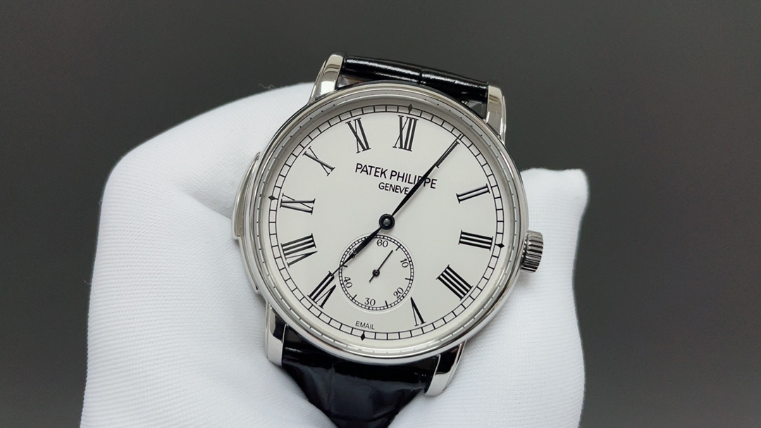 TW Factory Patek Philippe 5078 watch. 40mm case, 11.05mm thickness. Genuine mold, improved case polishing, upgraded dial and hands, sapphire crystal. Custom automatic movement, Italian calfskin strap. Exquisite craftsmanship, elegant and timeless.-Big cat