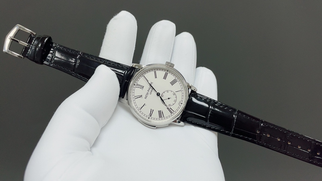 TW Factory Patek Philippe 5078 watch. 40mm case, 11.05mm thickness. Genuine mold, improved case polishing, upgraded dial and hands, sapphire crystal. Custom automatic movement, Italian calfskin strap. Exquisite craftsmanship, elegant and timeless.-Big cat
