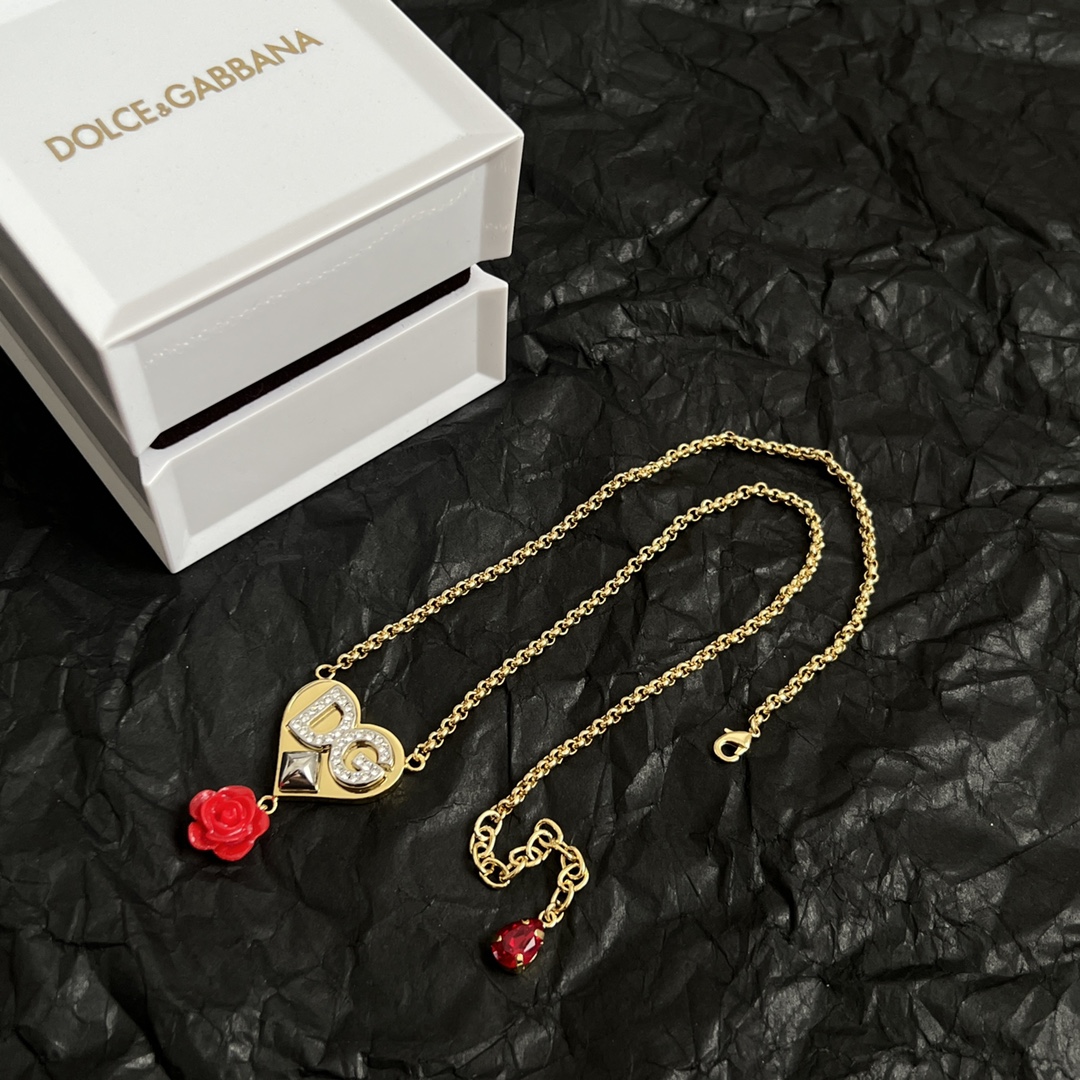 ¥340 Dolce & Gabbana Dugarbana DG letter show necklace, elegance master design high fashion beauty must。 - 图片 4