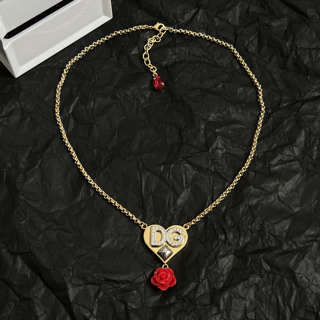 ¥340 Dolce & Gabbana Dugarbana DG letter show necklace, elegance master design high fashion beauty must。 - 图片 5