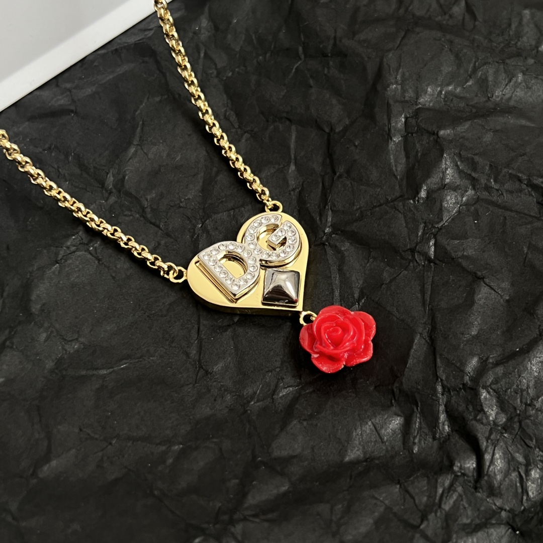 ¥340 Dolce & Gabbana Dugarbana DG letter show necklace, elegance master design high fashion beauty must。 - 图片 3