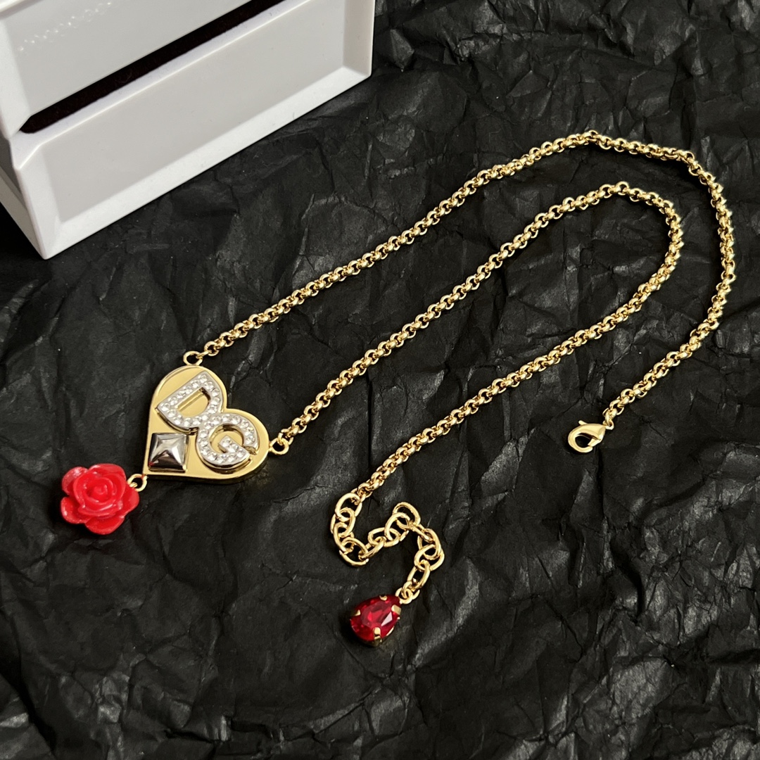 ¥340 Dolce & Gabbana Dugarbana DG letter show necklace, elegance master design high fashion beauty must。 - 图片 6