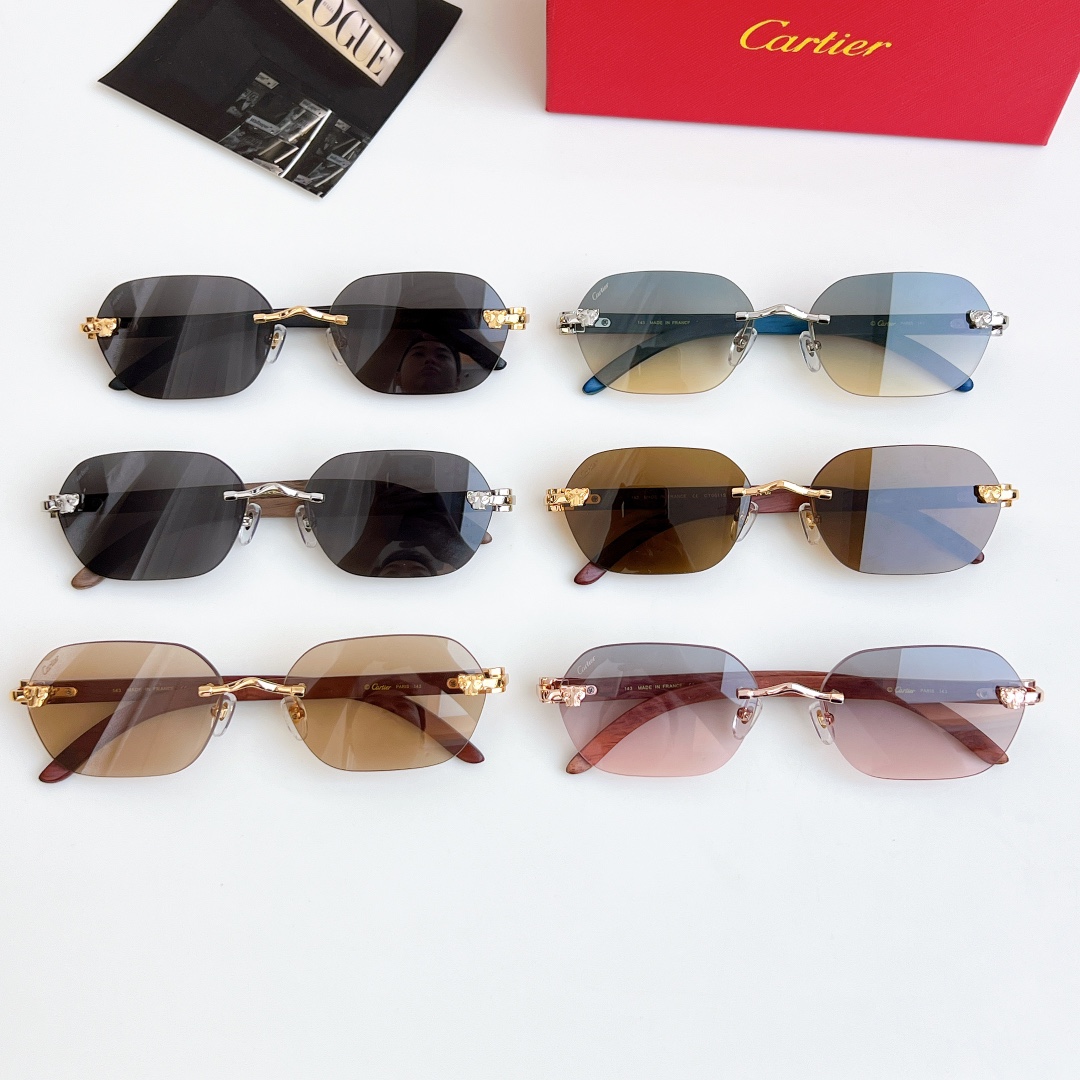  Cartier
MOD：CT0611S
Size：60口18 143
🔝🔝
