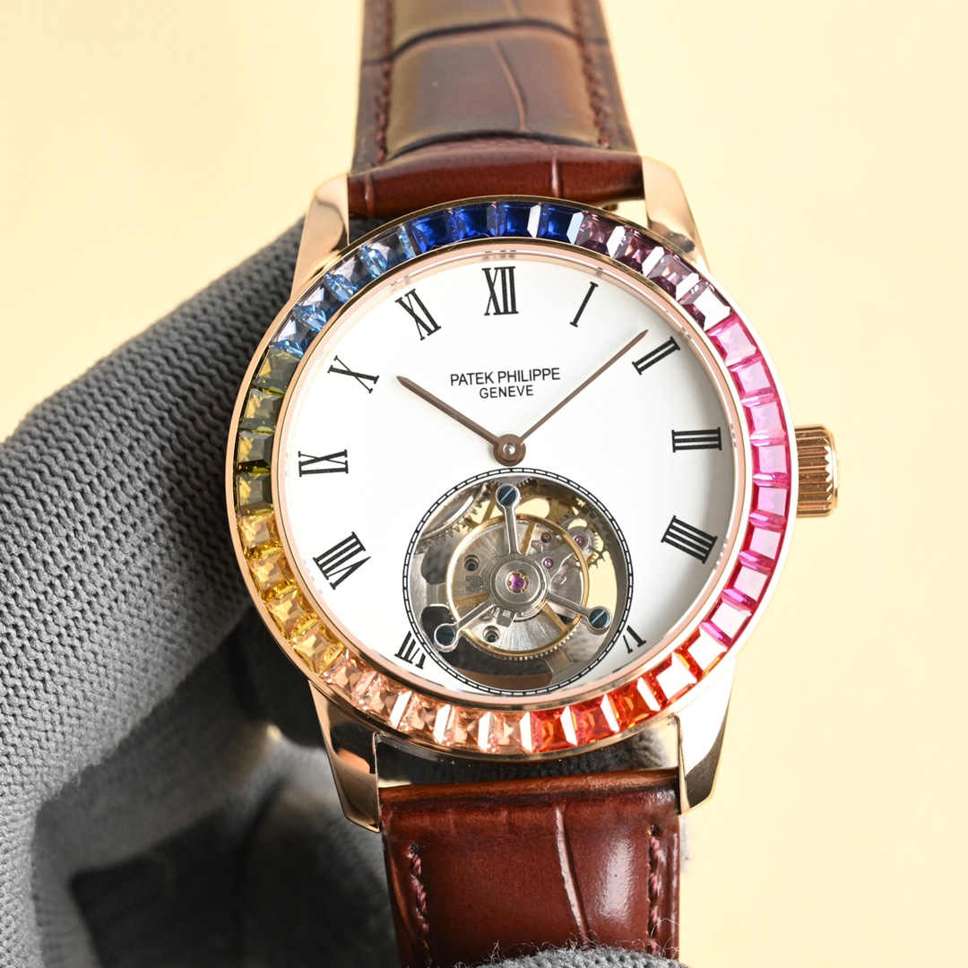 NO:151061,Gold Taiwan Factory New Product Patek Philippe has launched the entry-level 42mm tourbillon watch. The simple and low-key design and focused on exquisite details make it worthy of taste from every angle. In terms of appearance, this series of iconic designs is the 