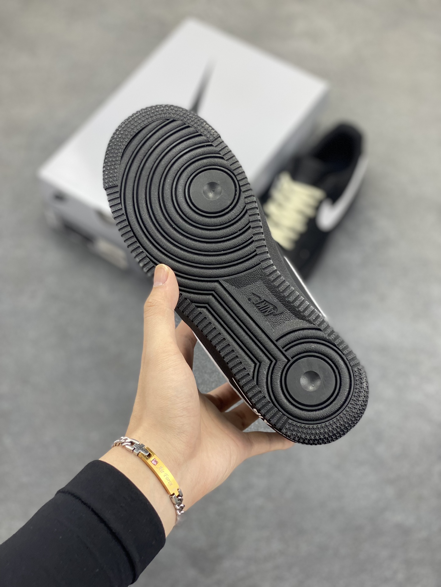 图片[5]-Nike Air Force 1 Low’07 黑白麻绳 空军一号低帮休闲板鞋 定制皮料 定制鞋盒 配件齐全 原楦原纸板 纯正空军版型 内置全掌气垫 货号：ZH0316-073 尺码：36 36.5 37.5 38 38.5 39 40 40.5 41 42 42.5 43 44 44.5 45-选品中心