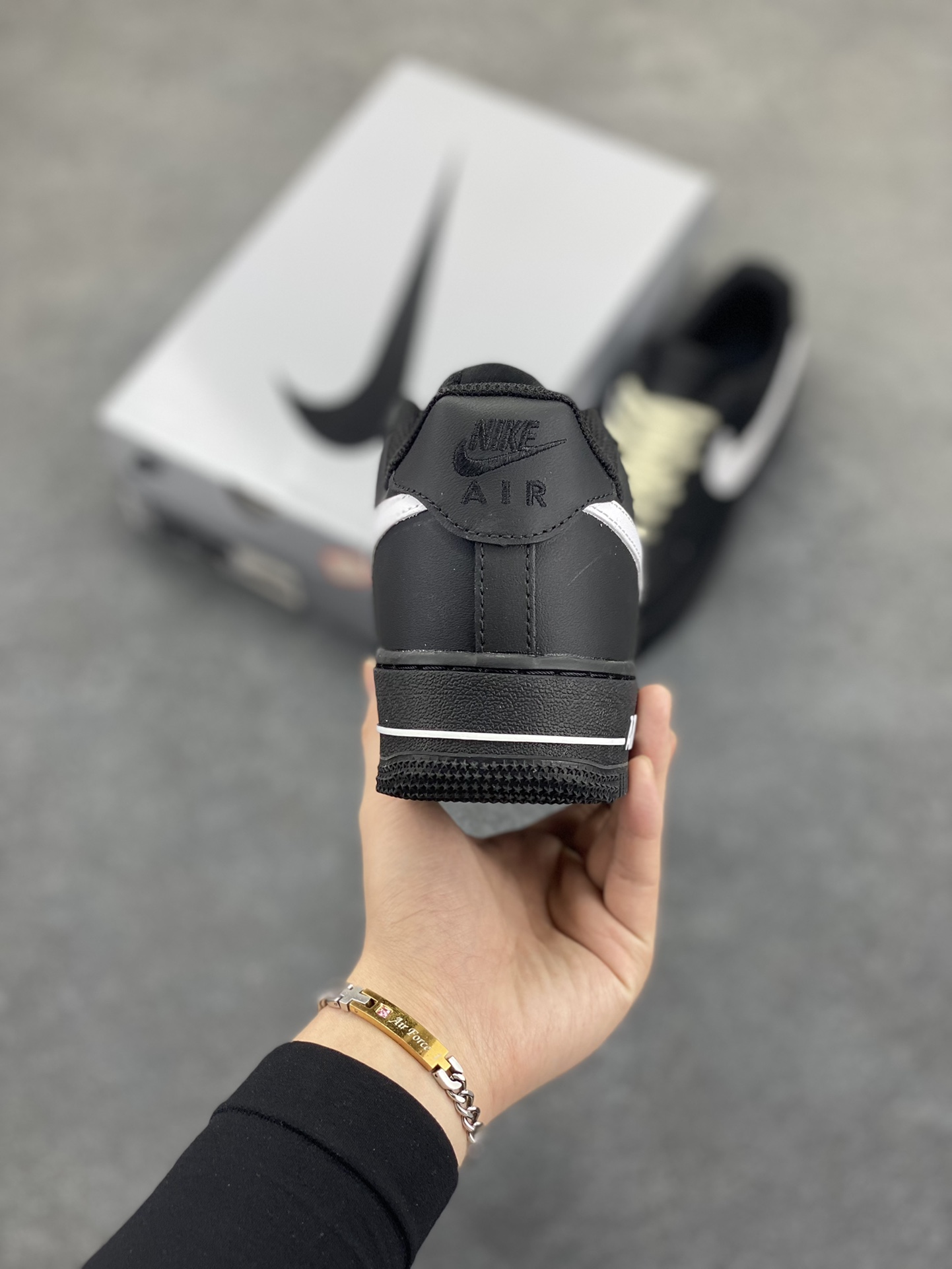 图片[4]-Nike Air Force 1 Low’07 黑白麻绳 空军一号低帮休闲板鞋 定制皮料 定制鞋盒 配件齐全 原楦原纸板 纯正空军版型 内置全掌气垫 货号：ZH0316-073 尺码：36 36.5 37.5 38 38.5 39 40 40.5 41 42 42.5 43 44 44.5 45-选品中心