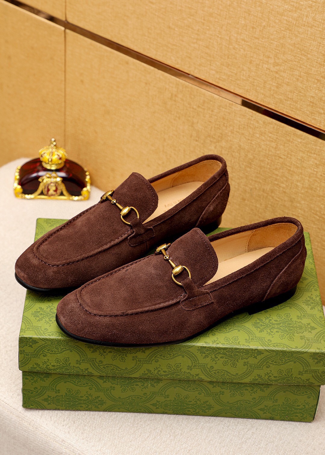 Gucci Men's Brown Suede Horsebit Loafers, Sizes 39-44 - Italian Leather 3 i1745638135 9279 1